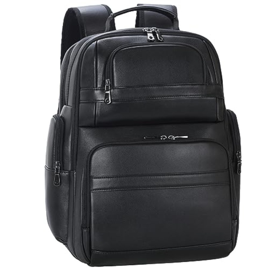Laptop Backpack 15.6 - Men's Vintage Leather Backpack 15.6 Laptop