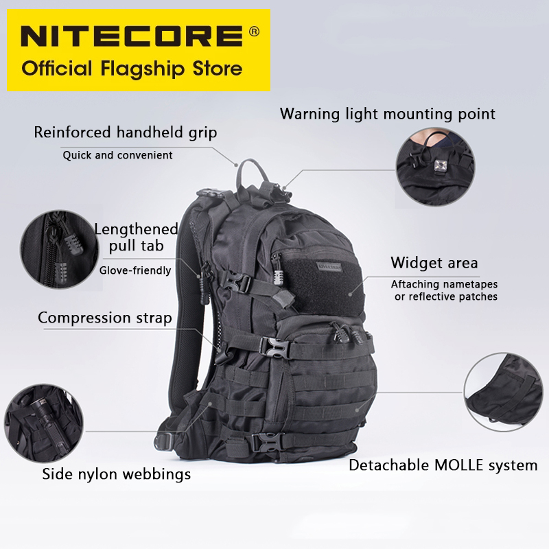 NITECORE BP20 20L Travel Backp - Rucksack Military Style recensione e prezzo