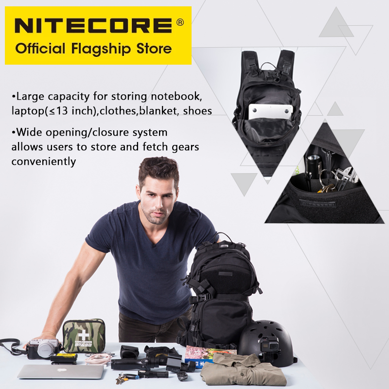 NITECORE BP20 20L Travel Backp - Rucksack Military Style recensione e prezzo
