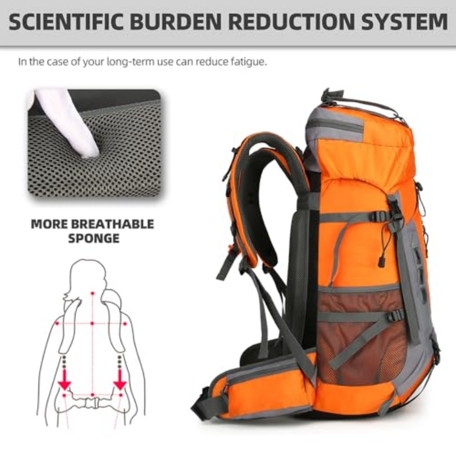 60L Hiking Backpack for Men an - Rain Cover Backpack recensione e prezzo