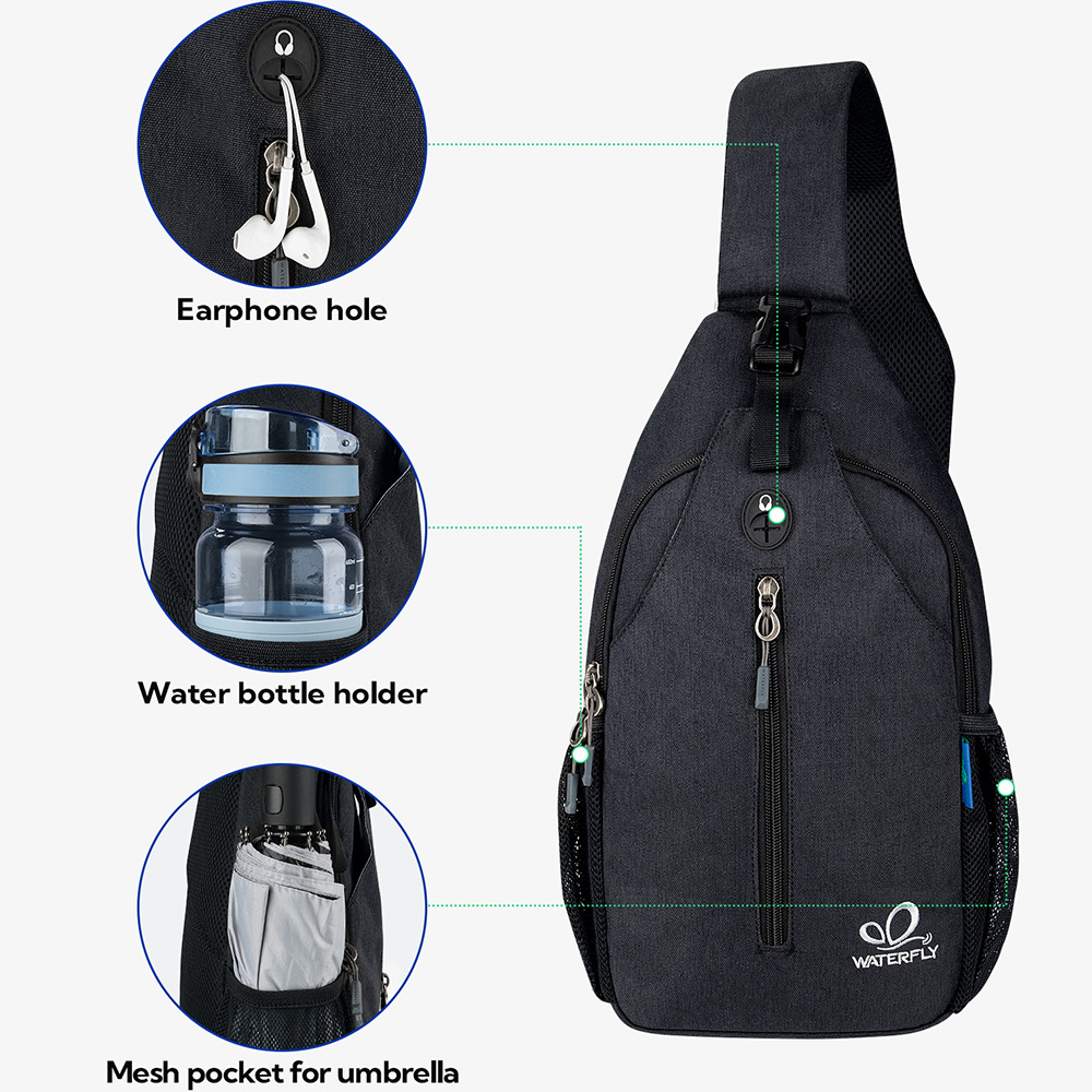 WATERFLY Crossbody Sling Bag C - Sling Backpack Shoulder recensione e prezzo