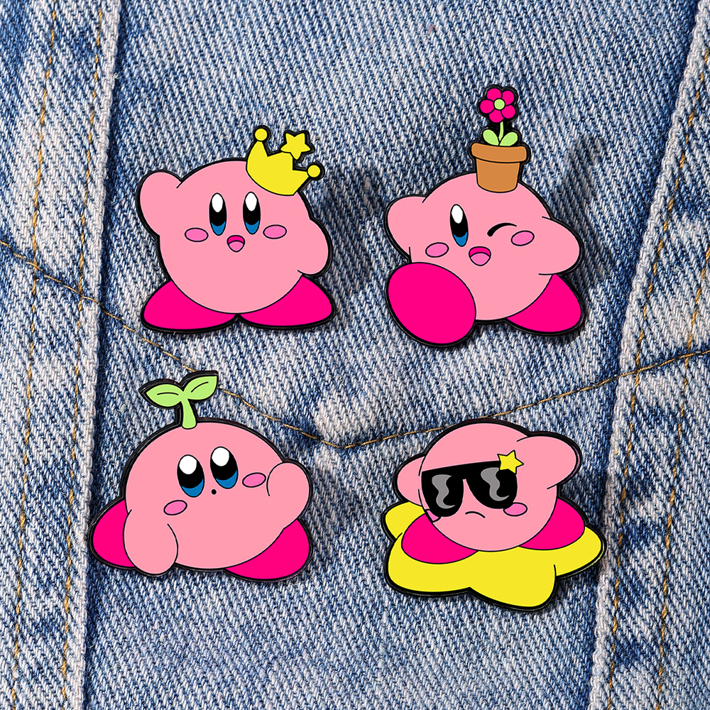 4pcs Kirby Enamel Lapel Pins S - Fashion Backpack Women recensione e prezzo