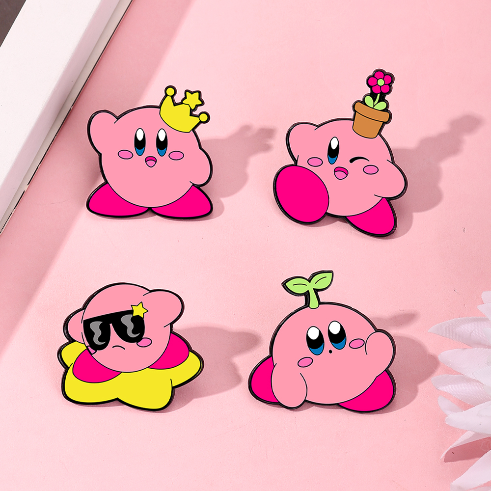 4pcs Kirby Enamel Lapel Pins S - Fashion Backpack Women recensione e prezzo