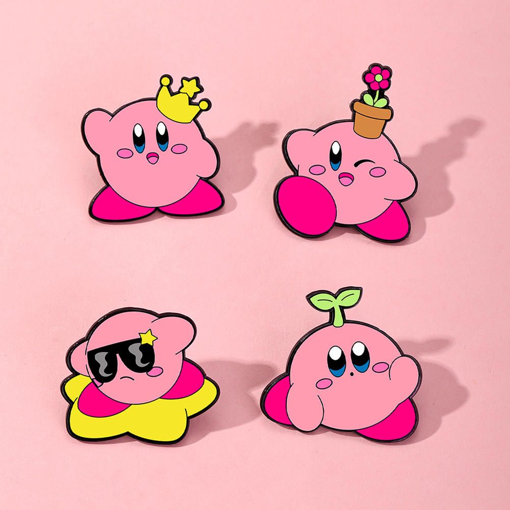 4pcs Kirby Enamel Lapel Pins S - Fashion Backpack Women recensione e prezzo