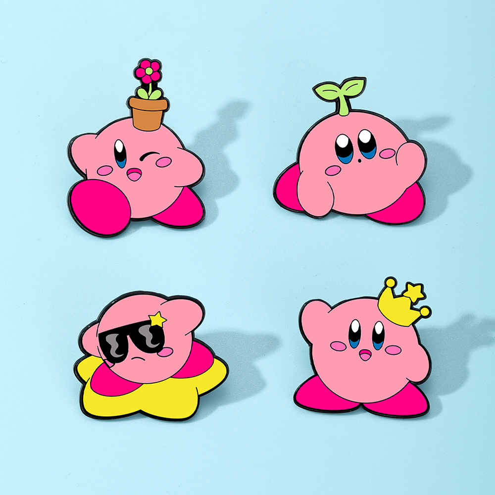 4pcs Kirby Enamel Lapel Pins S - Fashion Backpack Women recensione e prezzo