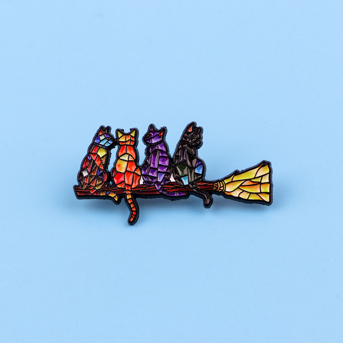 Colorful Cat Enamel Pin Witch  - Fashion Backpack Women recensione e prezzo