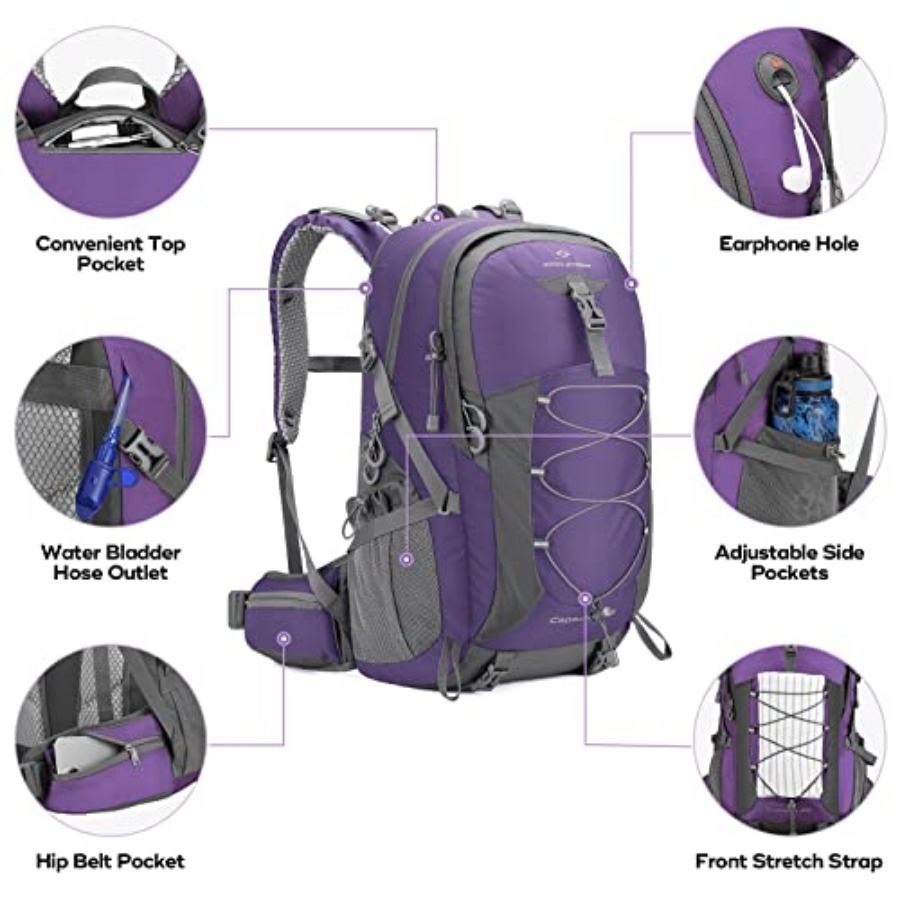 Hiking Backpack, Camping Backp - Rain Cover Backpack recensione e prezzo