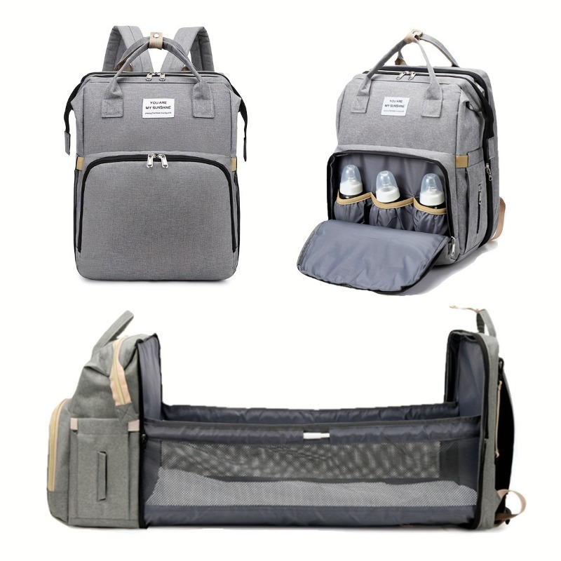 Fashionable Folding Baby Crib  - Backpack Diaper Bag recensione e prezzo