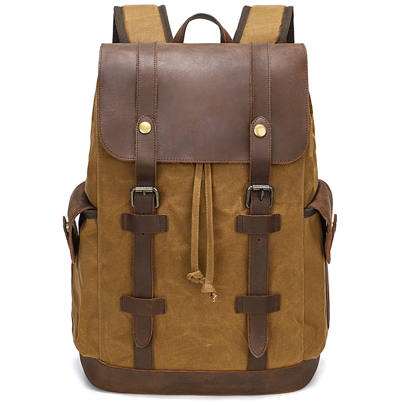 Men's Backpack Vintage Waxed C - Leather Backpack Vintage recensione e prezzo