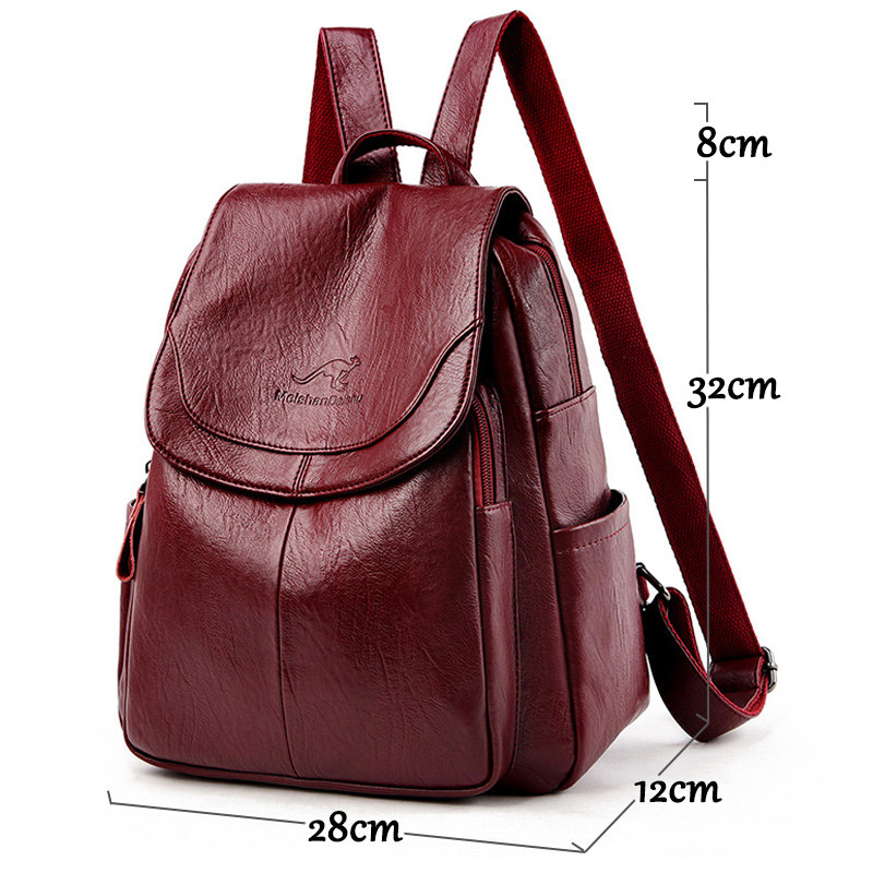 9 Color Women Soft Leather Bac - Leather Backpack Vintage recensione e prezzo