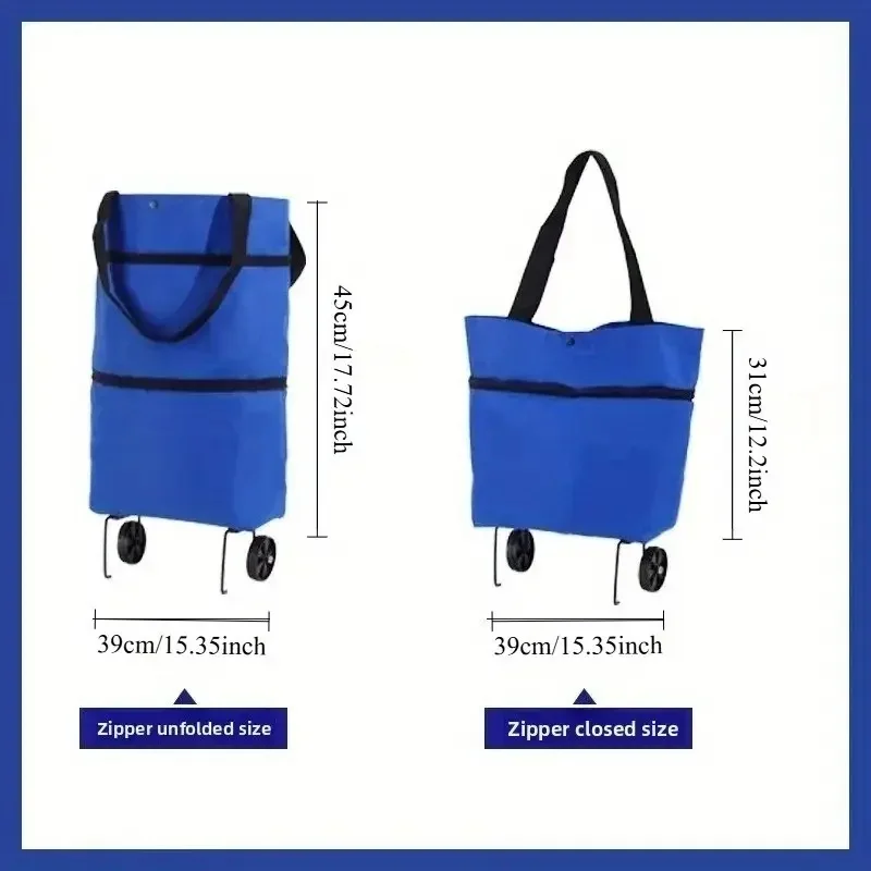 1pc Portable Shopping Cart wit - Foldable Backpack Small recensione e prezzo