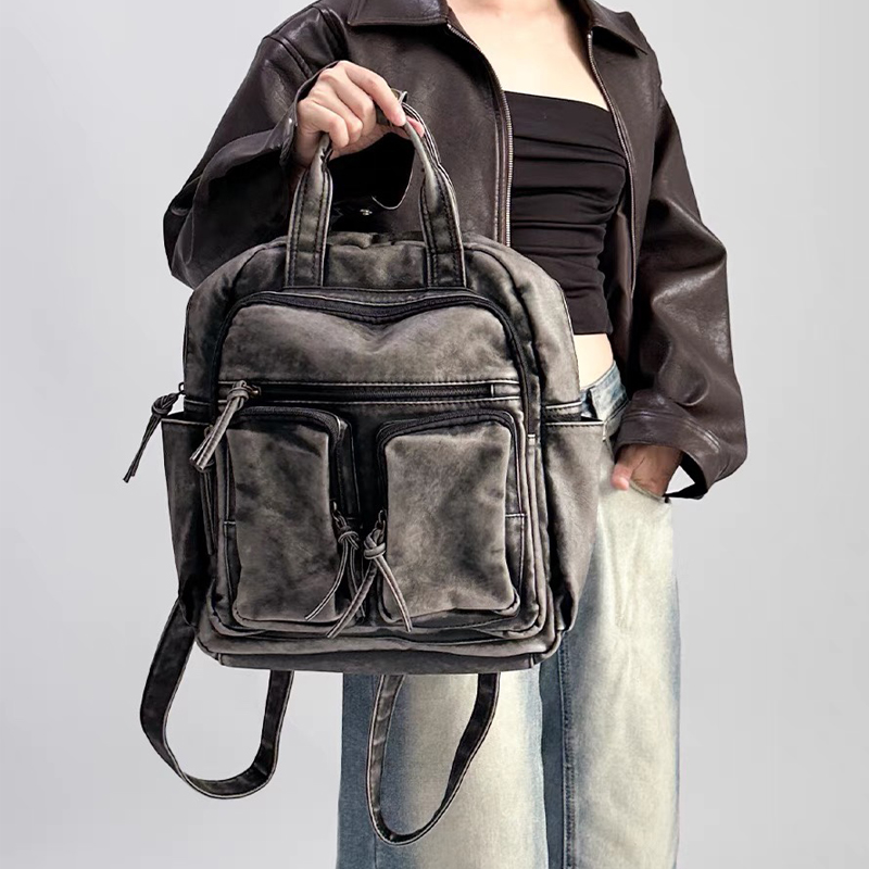 Luxury Soft Washed Pu Leather  - Leather Backpack Vintage recensione e prezzo