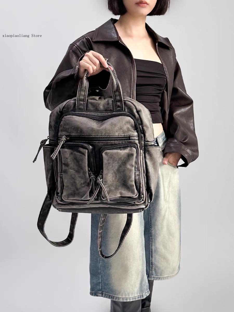 Luxury Soft Washed Pu Leather  - Leather Backpack Vintage recensione e prezzo
