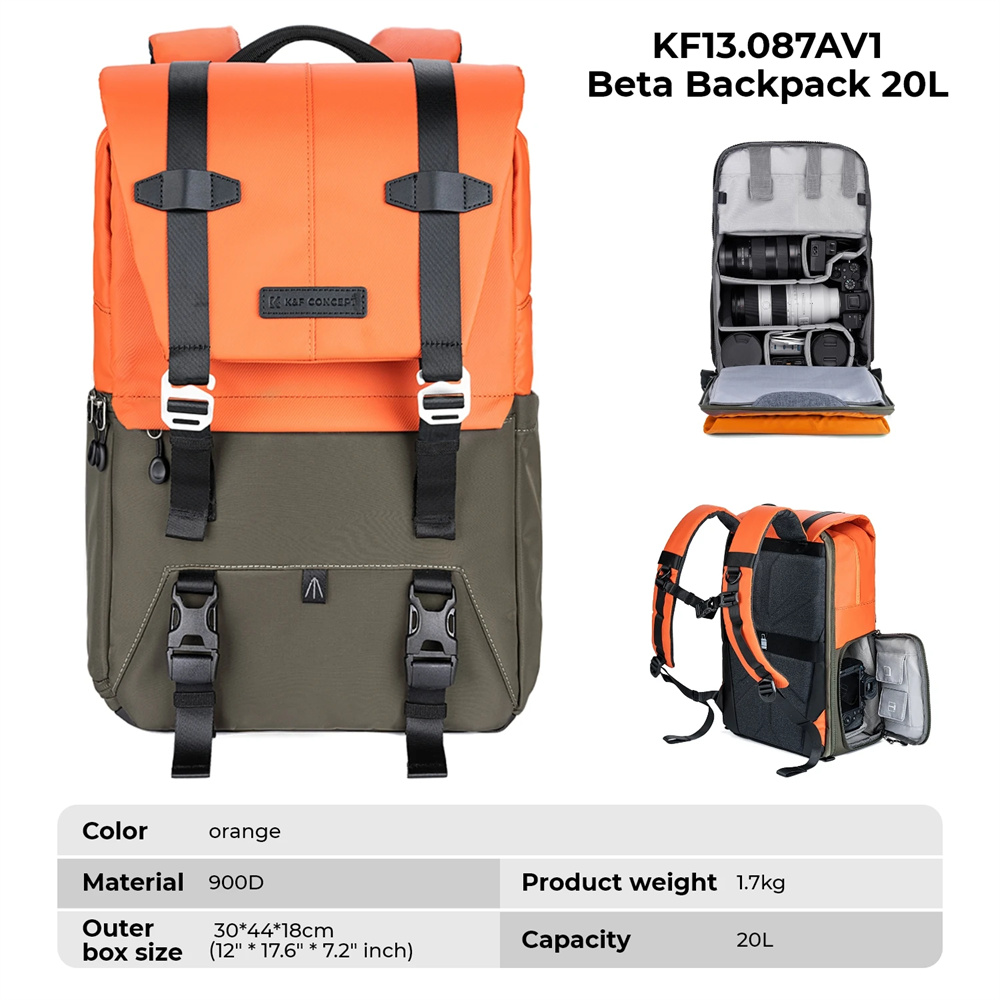 K&F CONCEPT Camera Backpack Tr - Laptop Backpack 15.6 recensione e prezzo