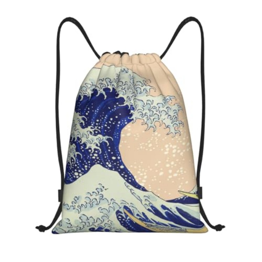 Japanese Kanagawa Ocean Great  - Drawstring Gym Bag recensione e prezzo