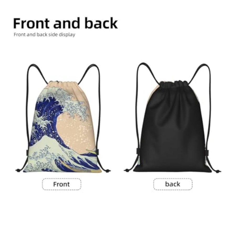 Japanese Kanagawa Ocean Great  - Drawstring Gym Bag recensione e prezzo
