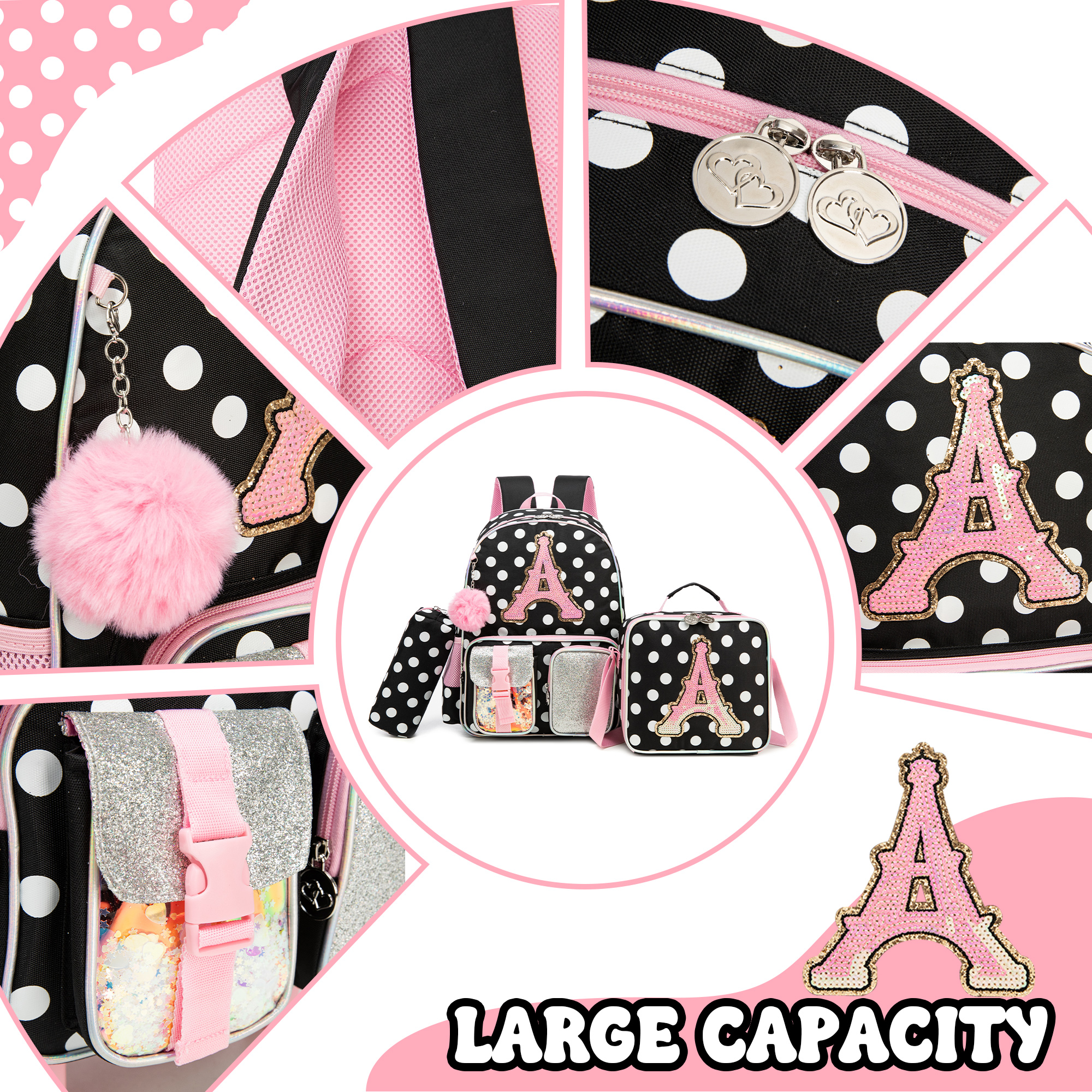 Backpack for Girls Letter Back - School Backpack Teen recensione e prezzo