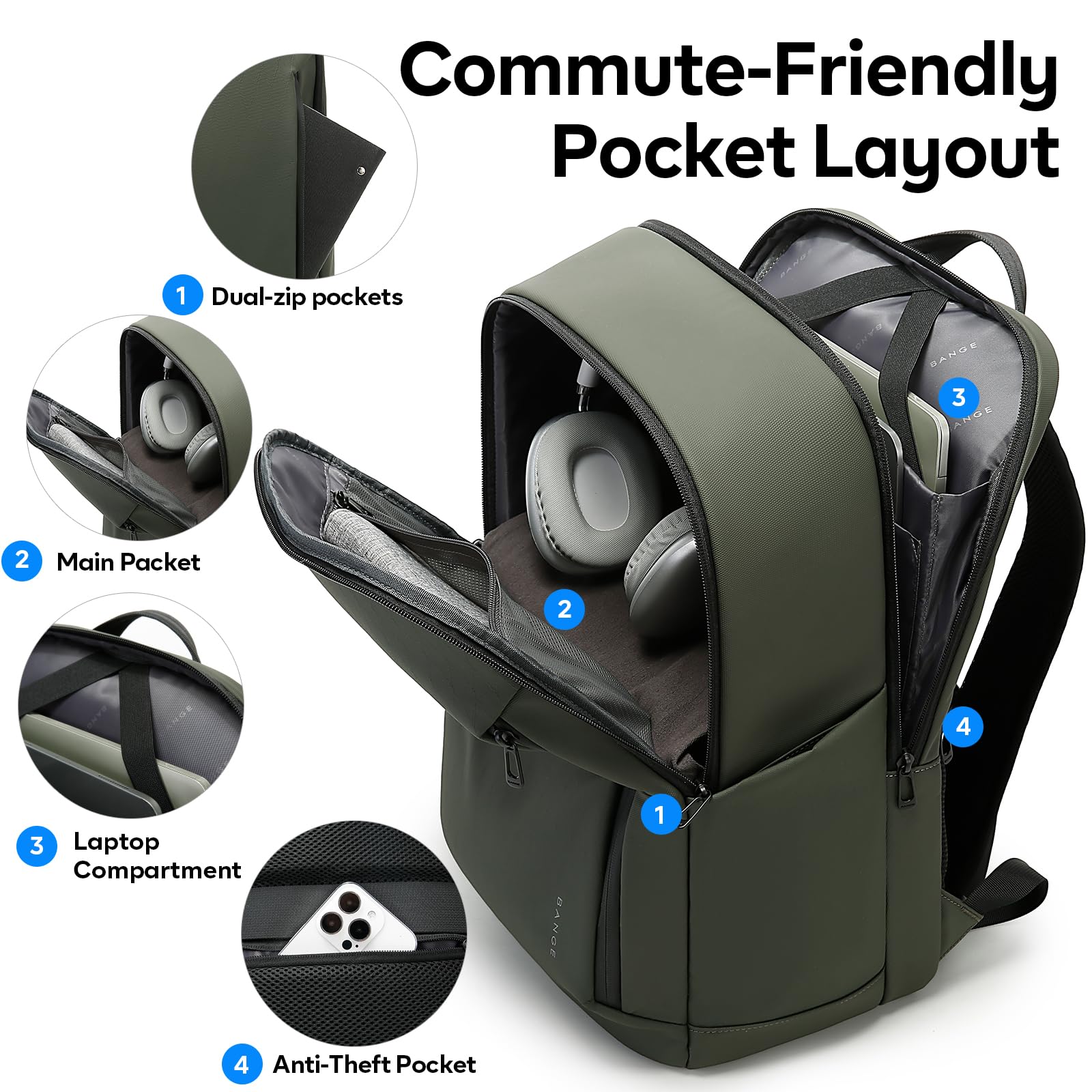 BANGE Fashion Simple Design Wo - Laptop Backpack 15.6 recensione e prezzo