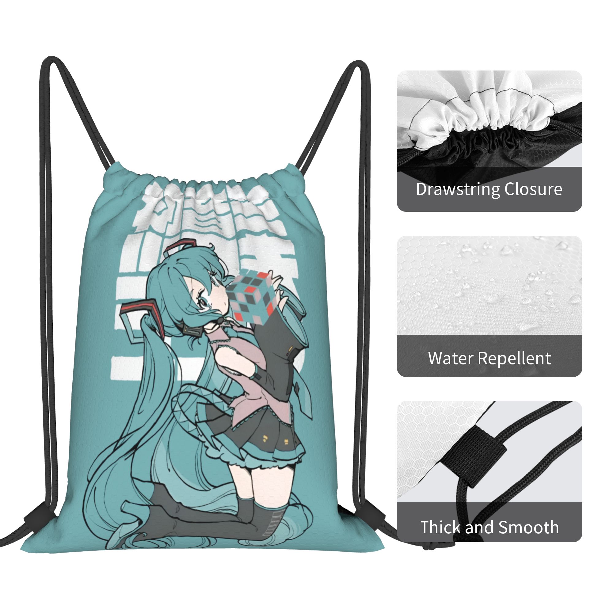 Custom H-Hatsunes Drawstring B - Drawstring Gym Bag recensione e prezzo