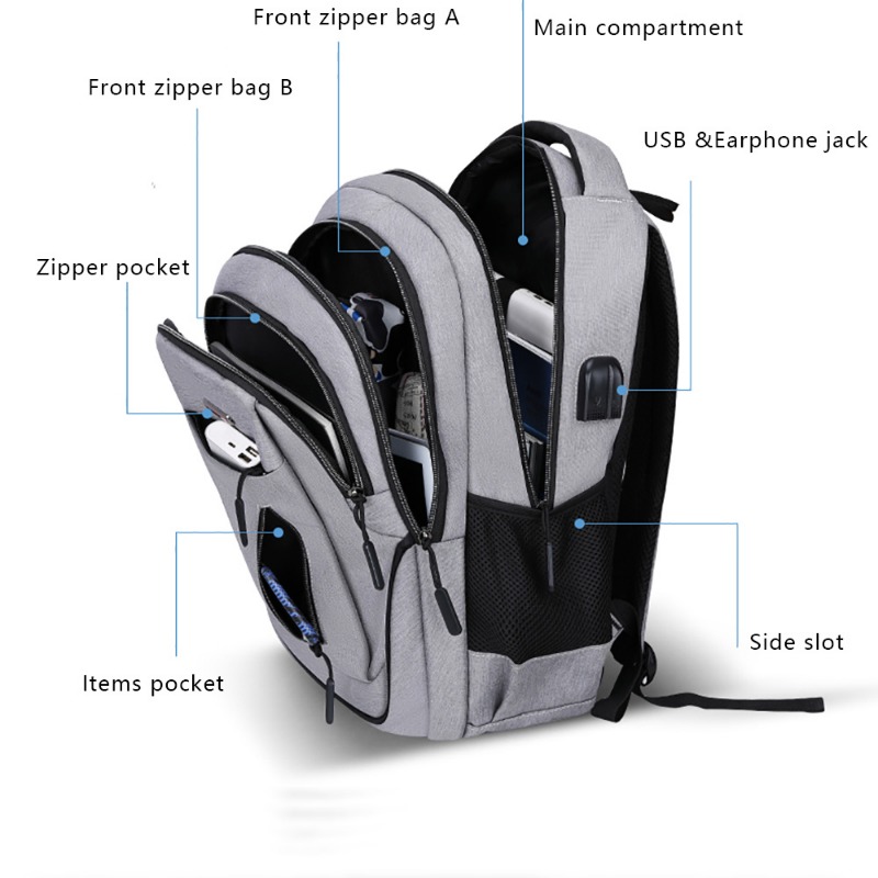 Large Capacity Backpack Men La - School Backpack Teen recensione e prezzo