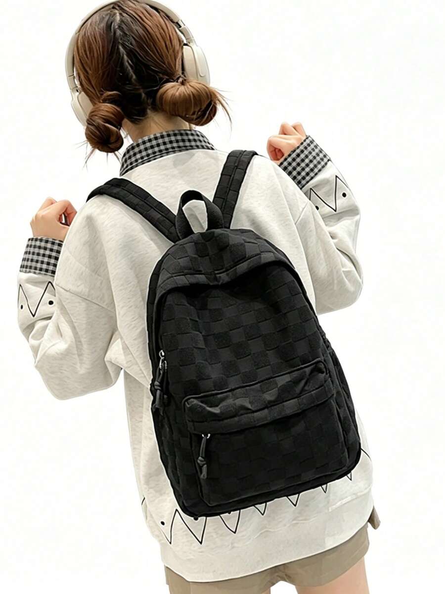 Womens Patchwork Plaid Faux Fu - Fashion Backpack Women recensione e prezzo