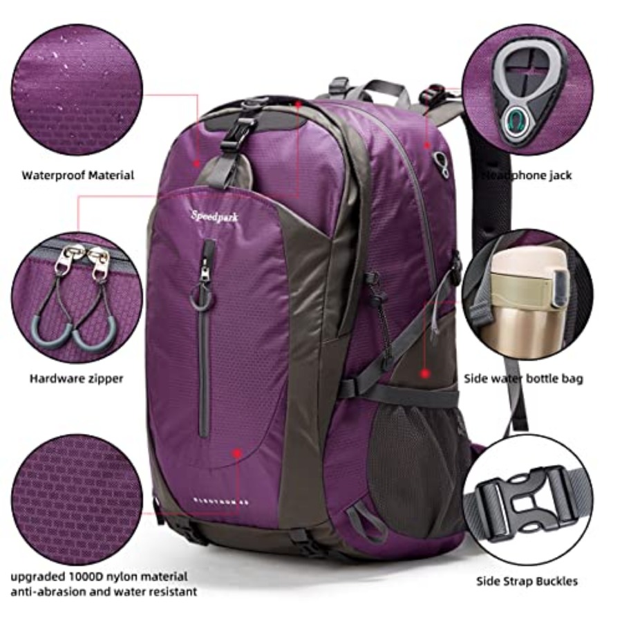 Hiking Backpack 40L Waterproof - Rain Cover Backpack recensione e prezzo