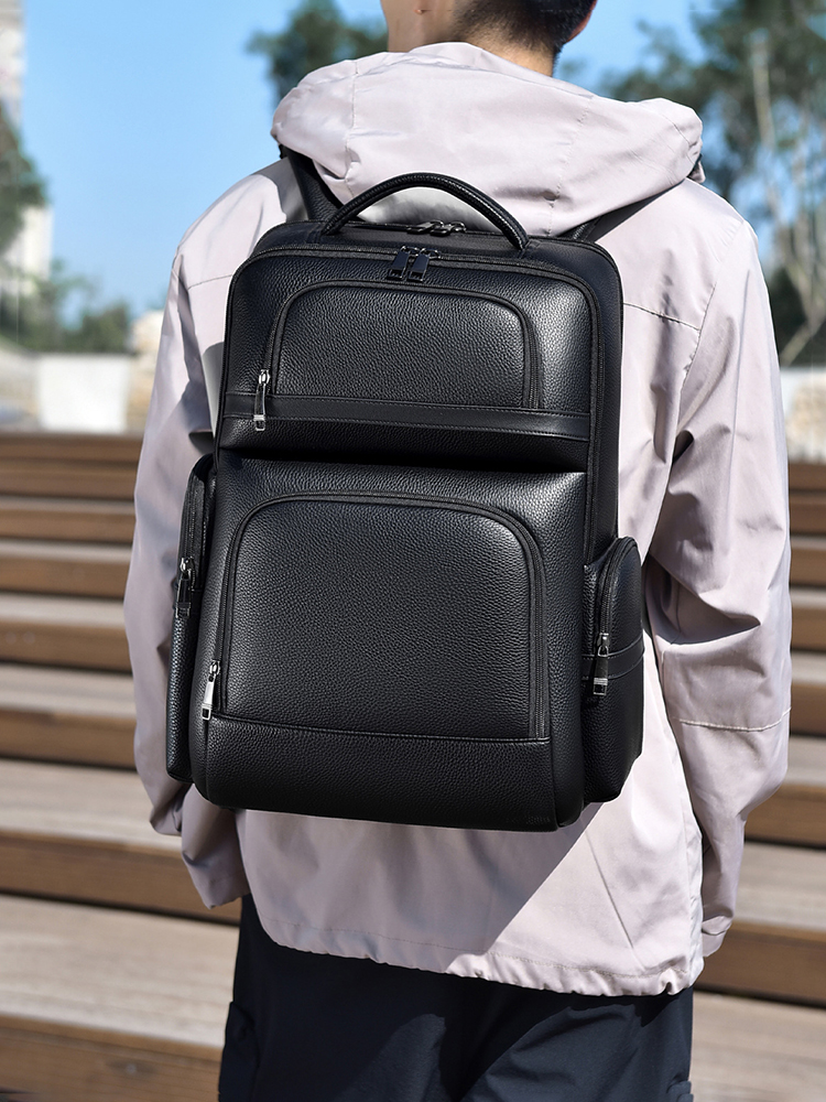 Men's Fashion Backpack PU Leat - Laptop Backpack 15.6 recensione e prezzo