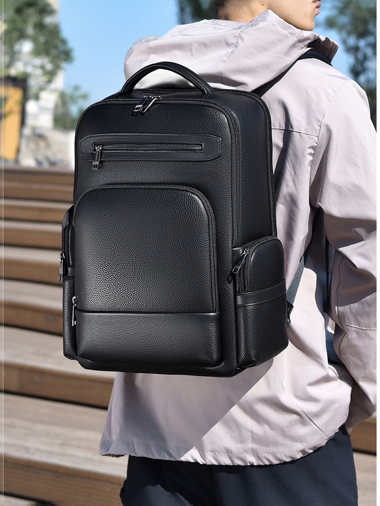 Men's Fashion Backpack PU Leat - Laptop Backpack 15.6 recensione e prezzo