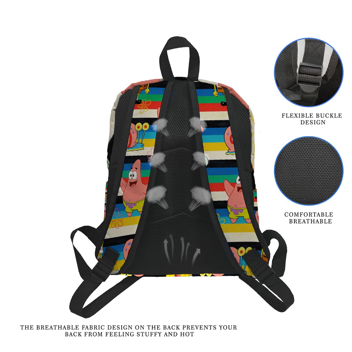 SpongeBob SquarePants Striped  - School Backpack Teen recensione e prezzo