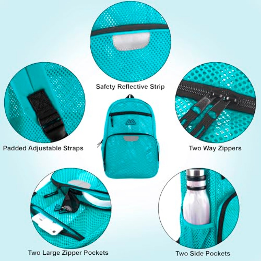 Reflective Mesh School Backpac - School Backpack Teen recensione e prezzo
