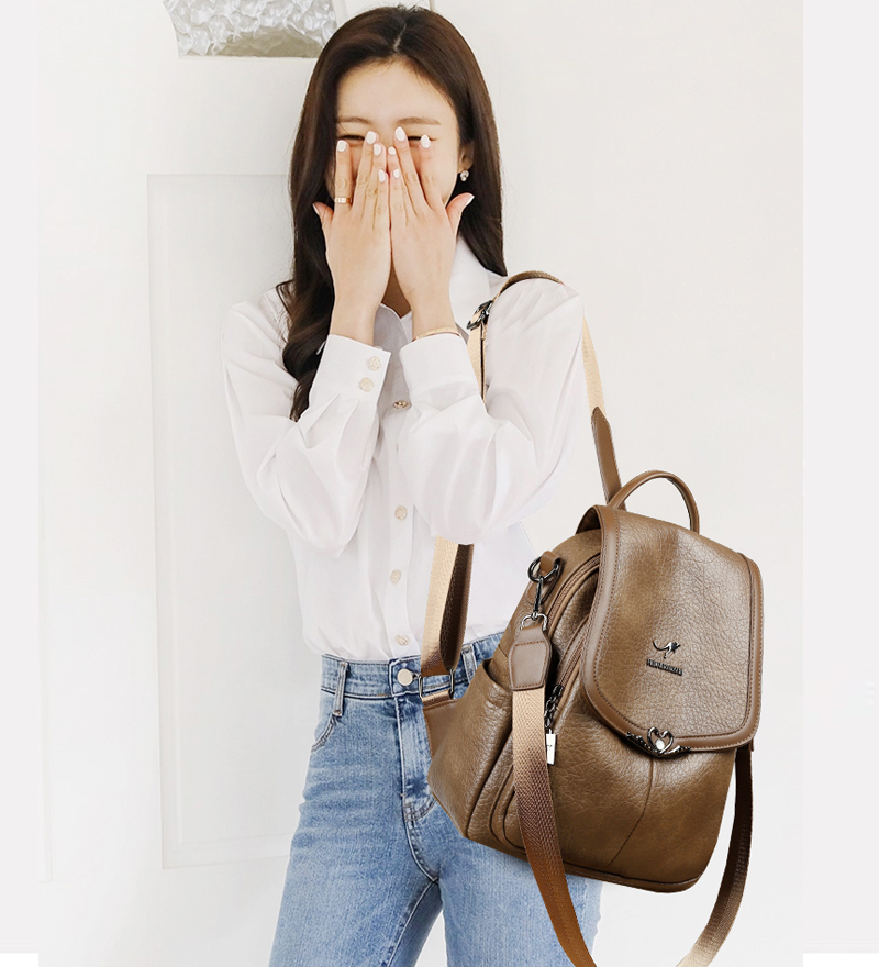 2026 new Ladies Bookbag Rucksa - Leather Backpack Vintage recensione e prezzo