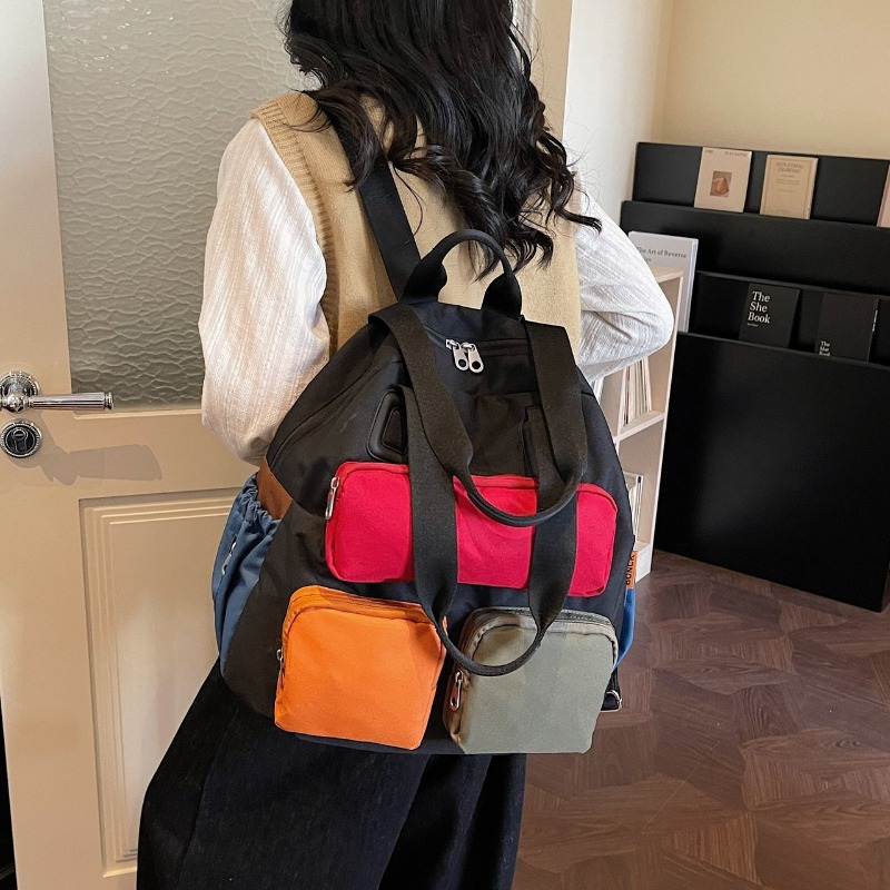 Multi-pocket Checkered Youth B - Canvas Backpack Casual recensione e prezzo