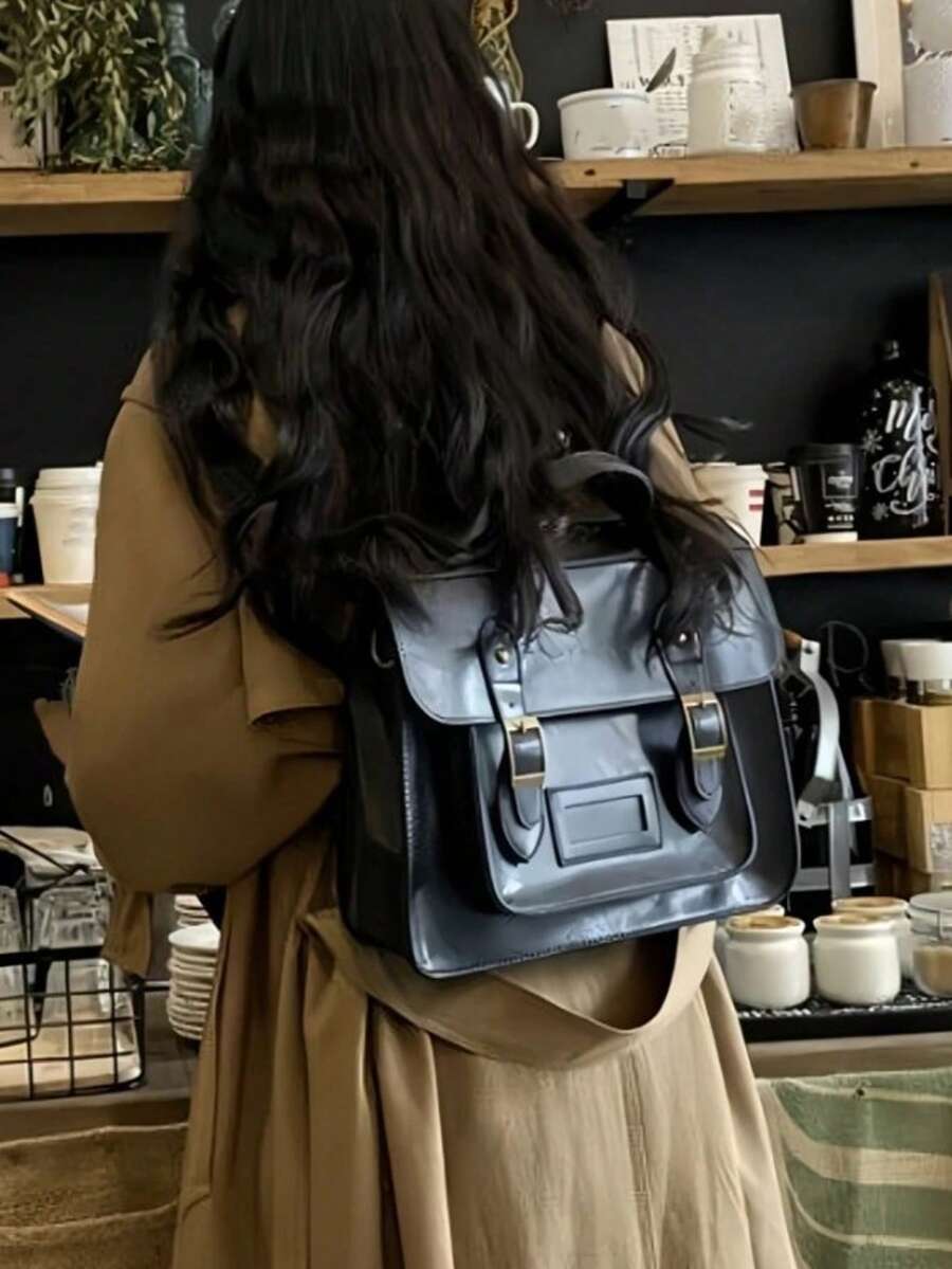 Retro British Style Satchel Ba - Leather Backpack Vintage recensione e prezzo