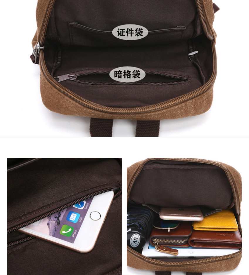Men's Canvas Mini Backpack Men - Sling Backpack Shoulder recensione e prezzo