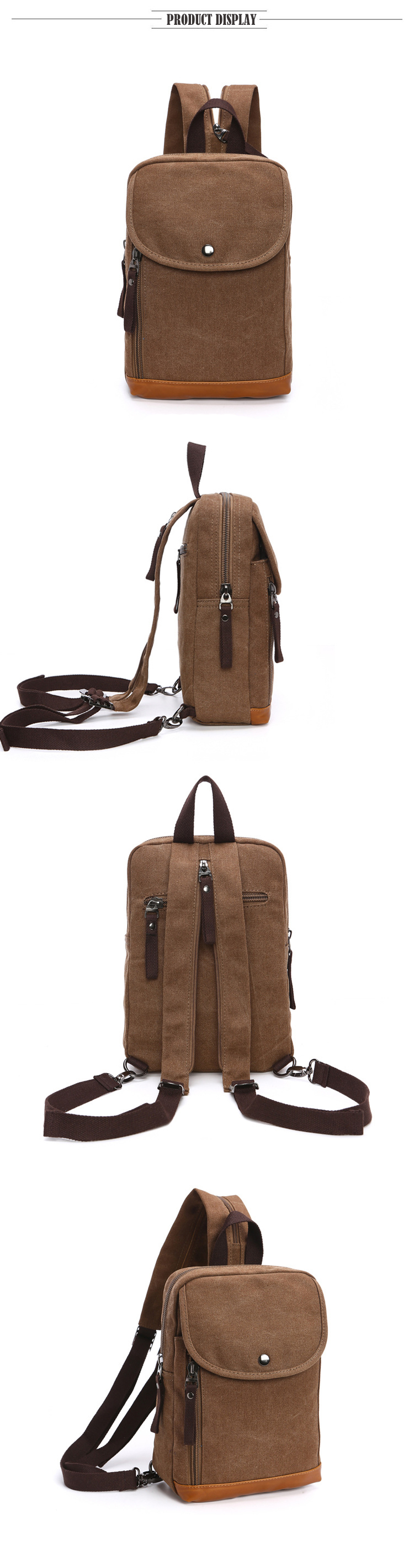 Men's Canvas Mini Backpack Men - Sling Backpack Shoulder recensione e prezzo