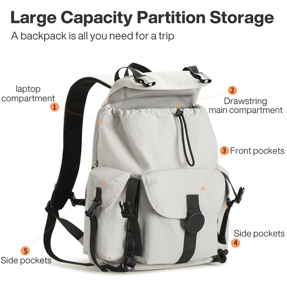 Mixi Travel Backpack 18 Inch C - Hiking Backpack Waterproof recensione e prezzo