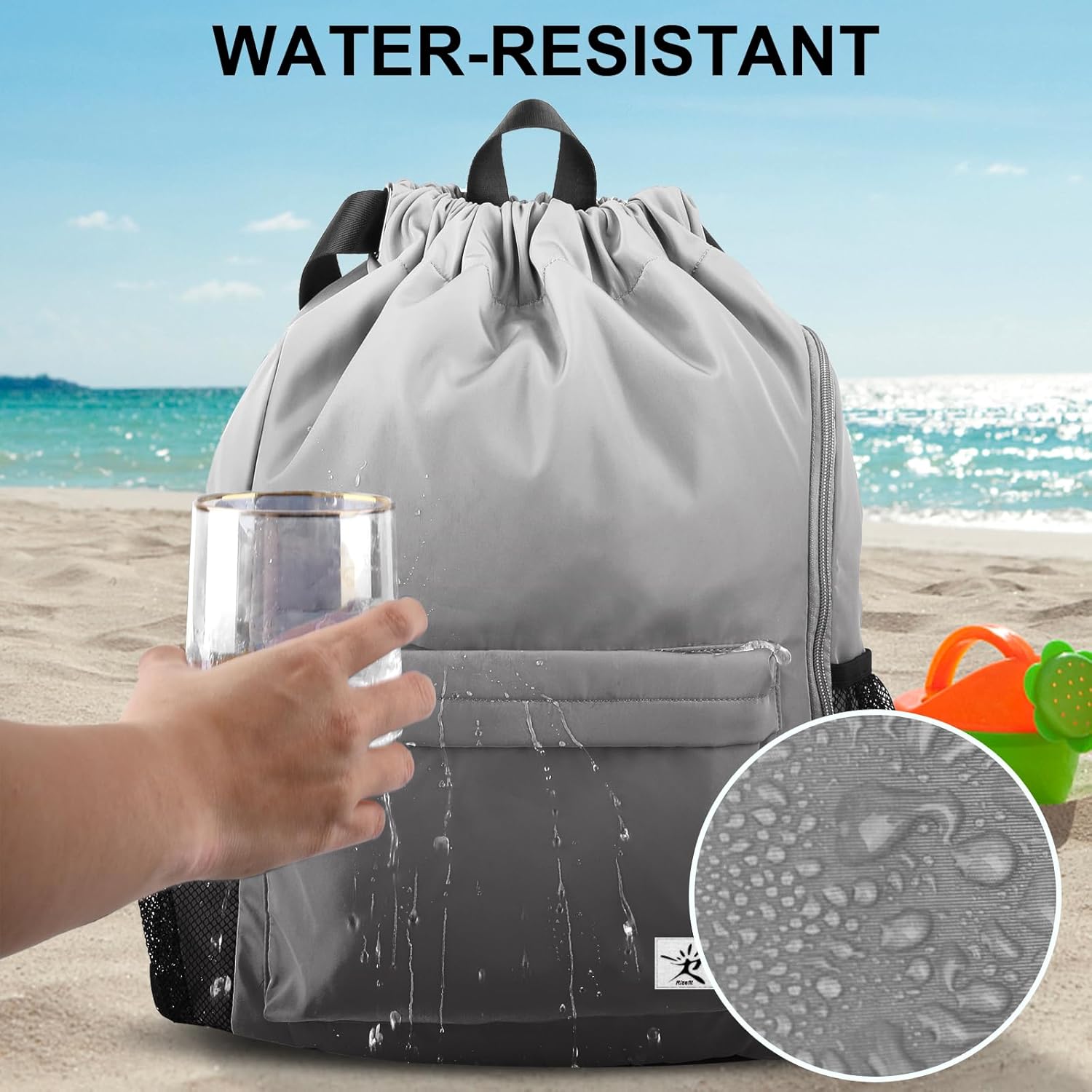 Drawstring Backpack with Mesh  - Drawstring Gym Bag recensione e prezzo