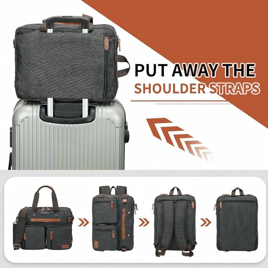 Canvas Laptop Backpack 3-In-1  - Canvas Backpack Casual recensione e prezzo