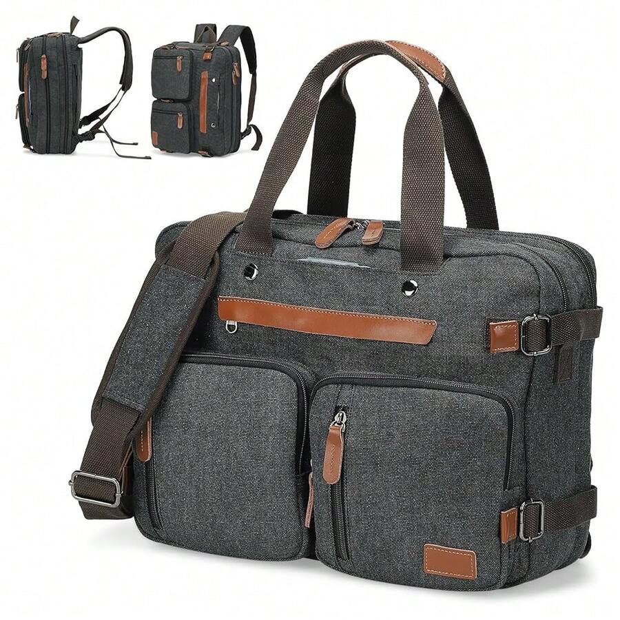 Canvas Laptop Backpack 3-In-1  - Canvas Backpack Casual recensione e prezzo
