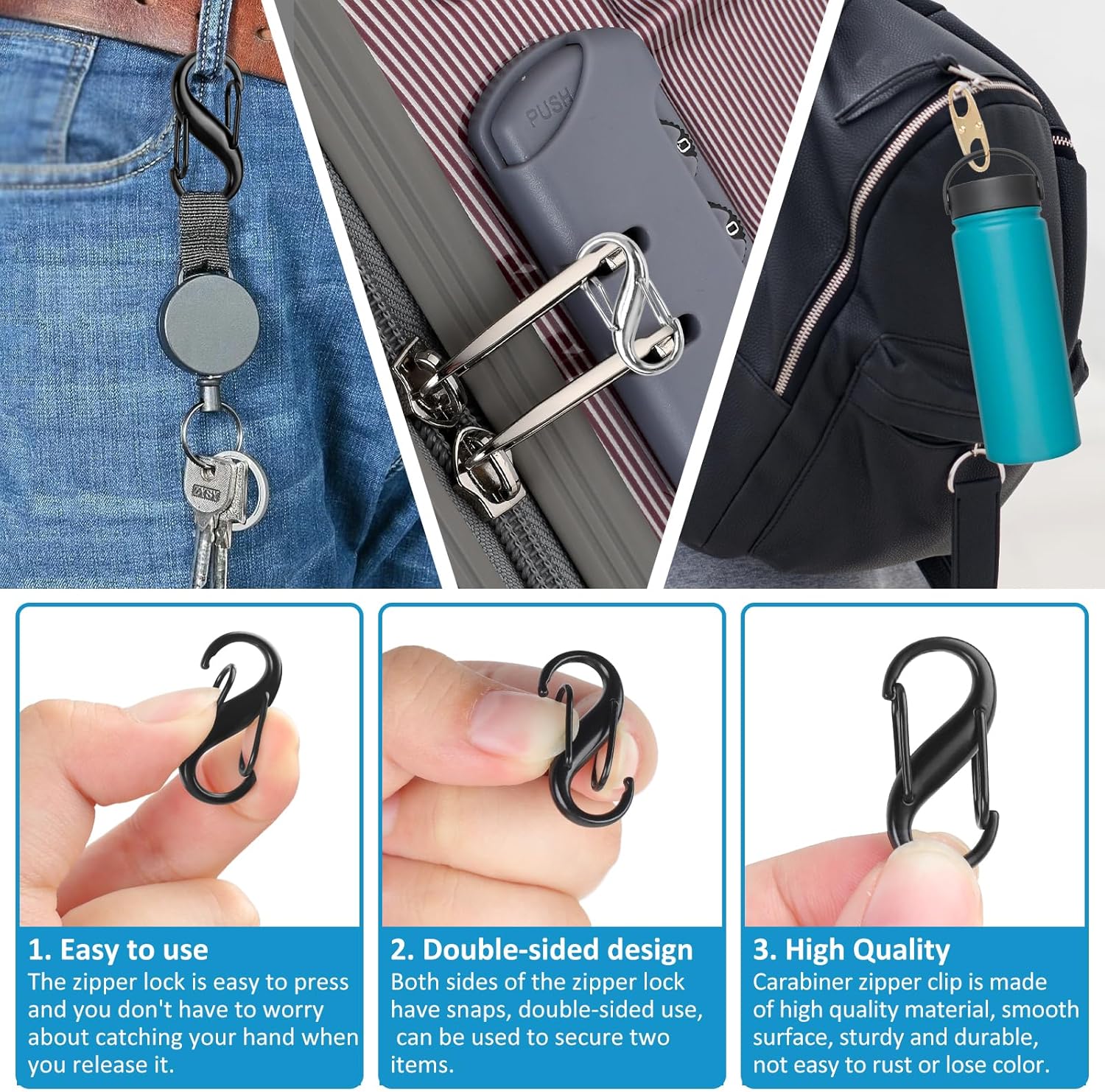 Lock Combo, Total 21PCS Clips  - Backpack Lock Combo recensione e prezzo