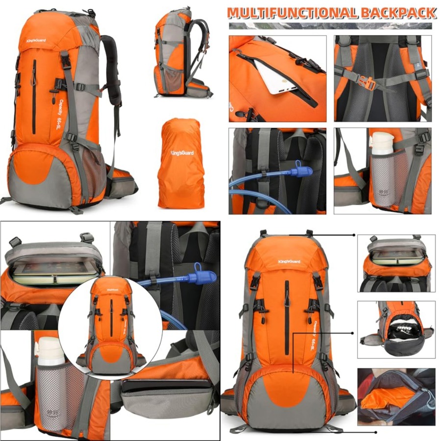 70L Hiking Backpack with Rain  - Rain Cover Backpack recensione e prezzo
