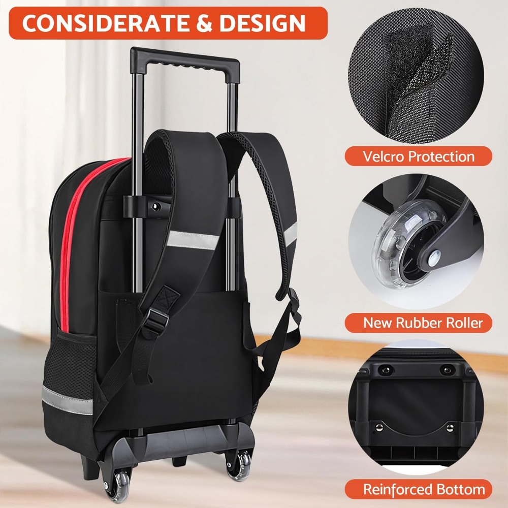3PCS Kids Rolling Backpack for - School Backpack Teen recensione e prezzo