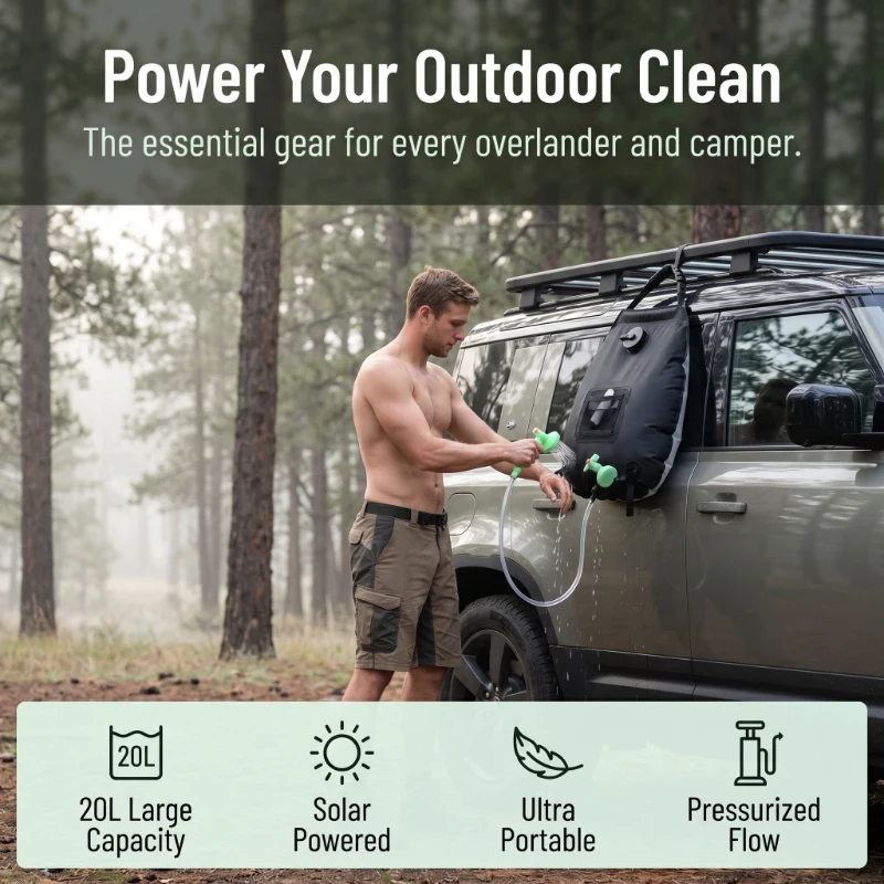 20L Solar Shower Bag Large Cap - Hydration Pack Outdoor recensione e prezzo