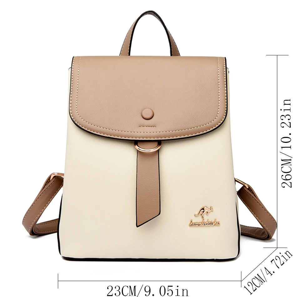 2024 High Quality Fashion Prin - Leather Backpack Vintage recensione e prezzo