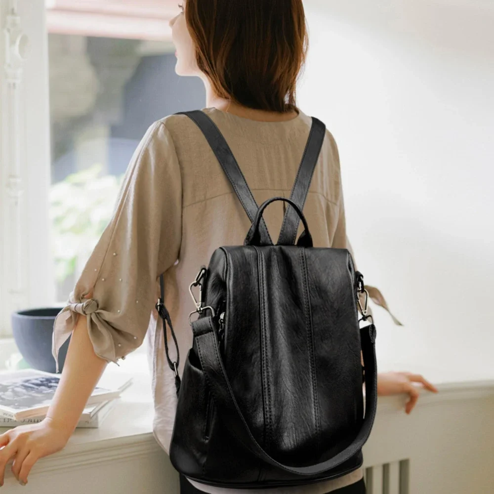NEW Anti-theft Laptop Backpack - Leather Backpack Vintage recensione e prezzo