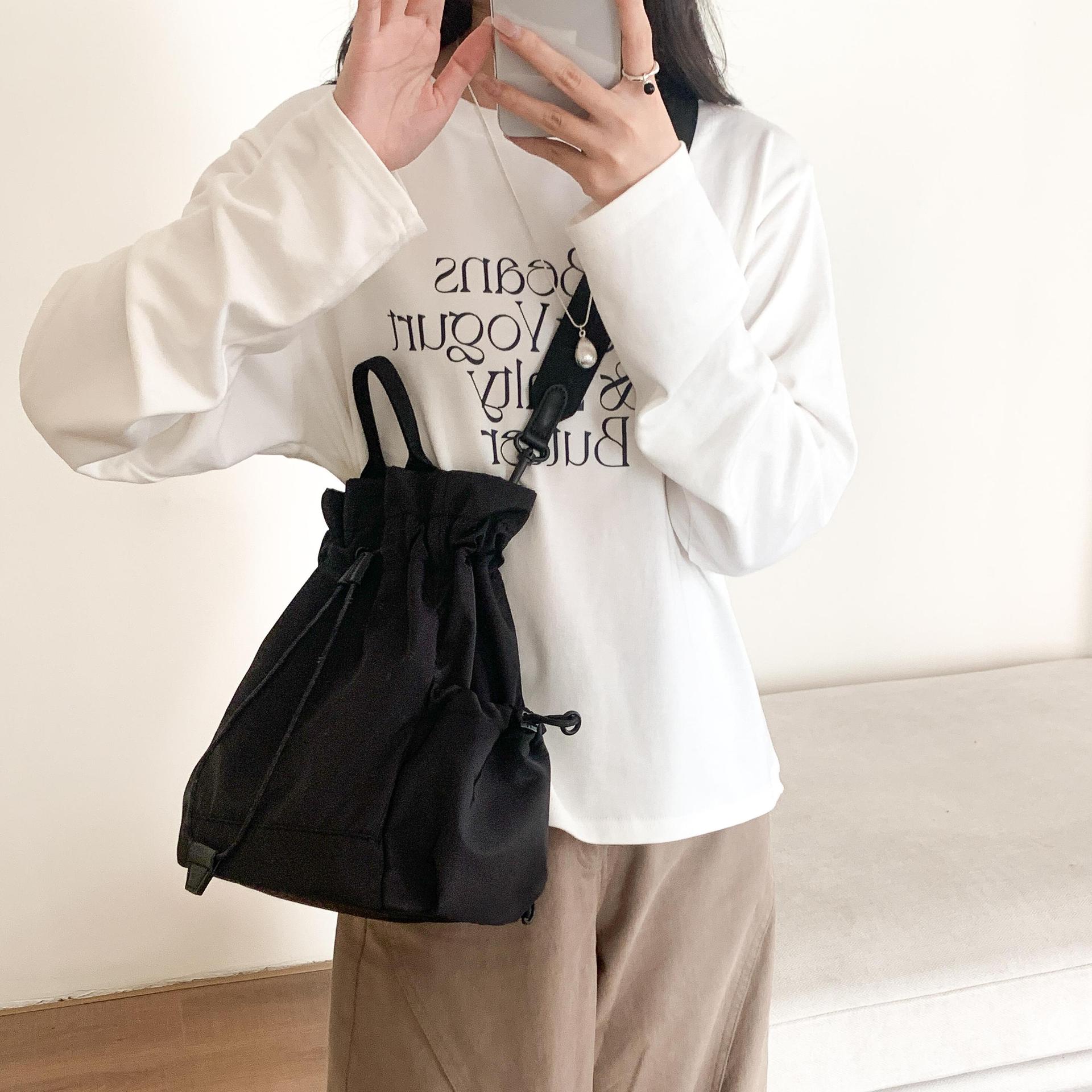 Multi-function Drawstring Buck - Canvas Backpack Casual recensione e prezzo