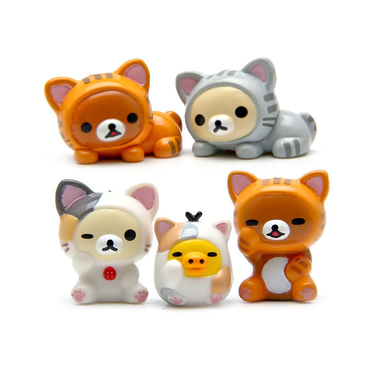 5pcs Rilakkuma Action Figures  - Mini Backpack Purse recensione e prezzo