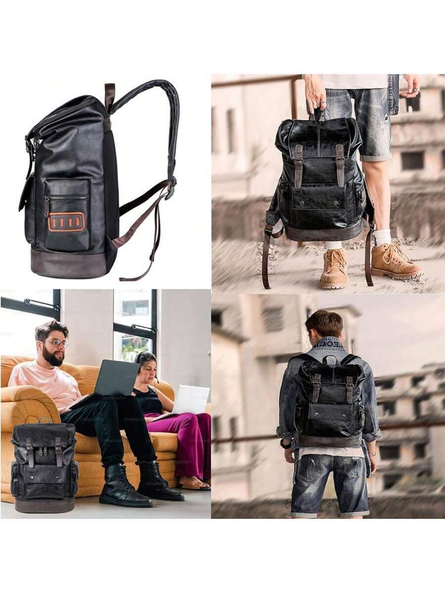 Vintage Black Leather Laptop B - Leather Backpack Vintage recensione e prezzo
