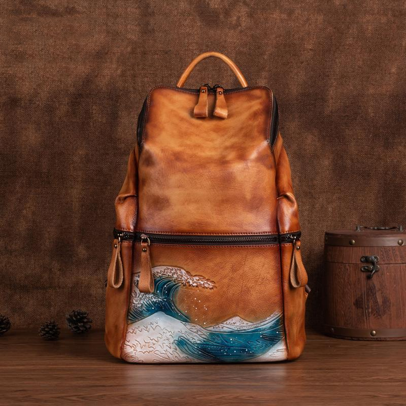 Genuine Real Soft Leather Wome - Leather Backpack Vintage recensione e prezzo