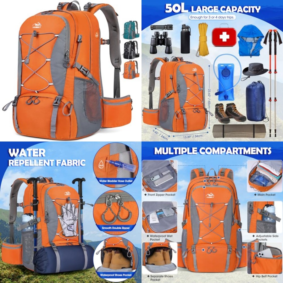 50L Hiking Backpack Waterproof - Hiking Backpack Waterproof recensione e prezzo